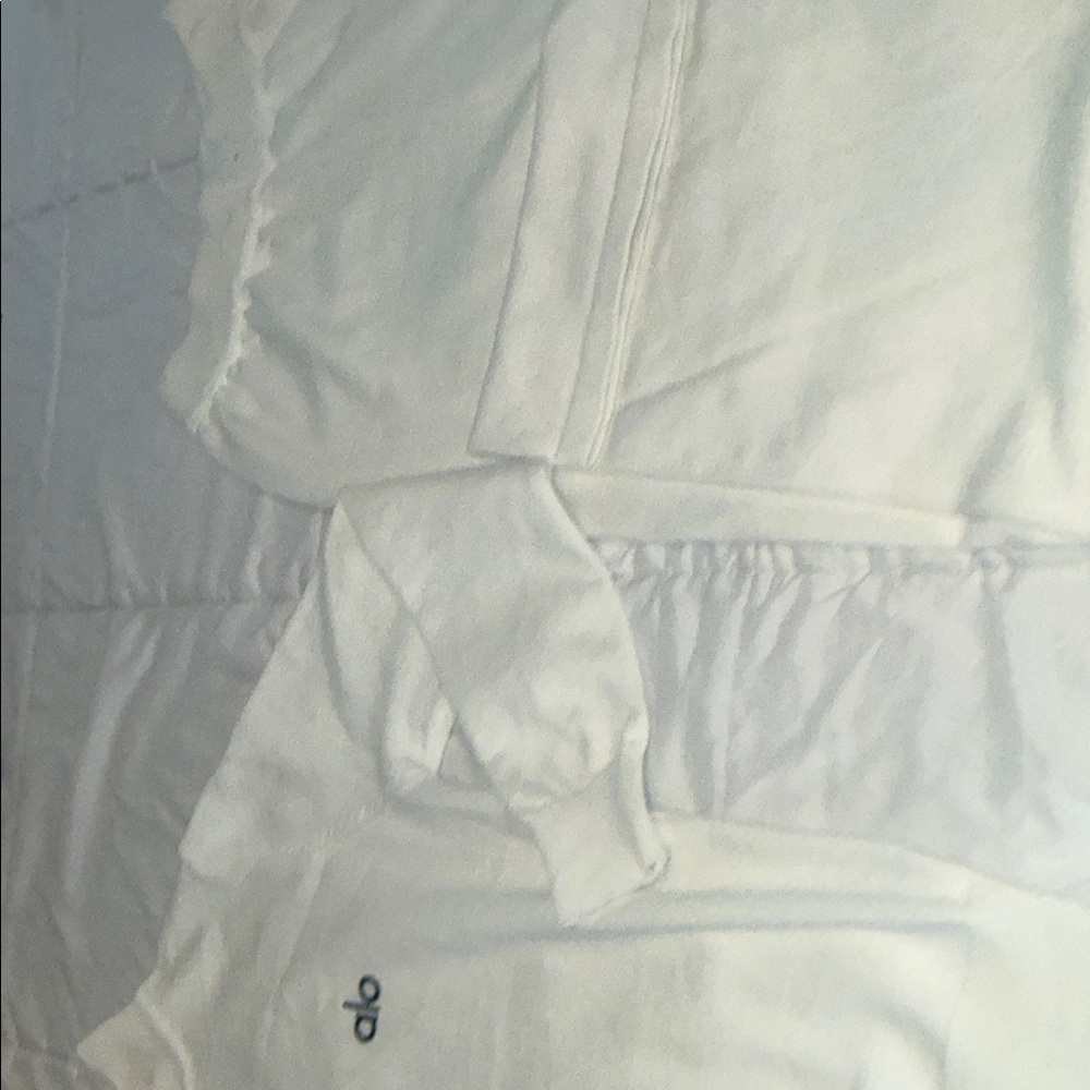 ALO Yoga Kids White Sweatpants